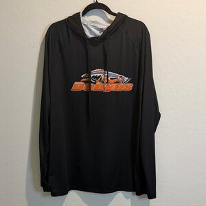 Men’s Black Hooded Performance Shirt